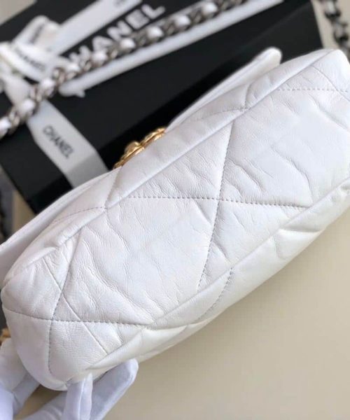 [REP 1:1] Chanel 19 HandBag White For Women 10.1in/26cm AS1160