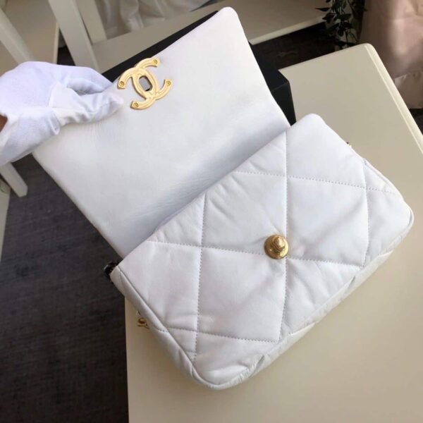[REP 1:1] Chanel 19 HandBag White For Women 10.1in/26cm AS1160