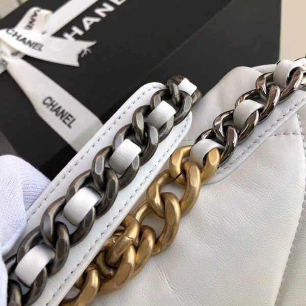[REP 1:1] Chanel 19 HandBag White For Women 10.1in/26cm AS1160