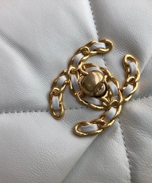 [REP 1:1] Chanel 19 HandBag White For Women 10.1in/26cm AS1160