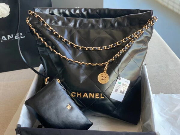[REP 1:1] Chanel 22 Handbag Black For Women 16.4in/42cm AS3261 B08872 94305