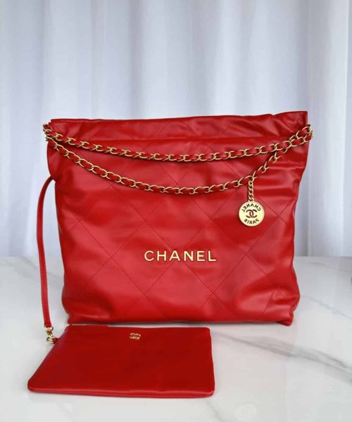 [REP 1:1] Chanel 22 Handbag Red/Pink For Women 39cm / 15.3in AS3261
