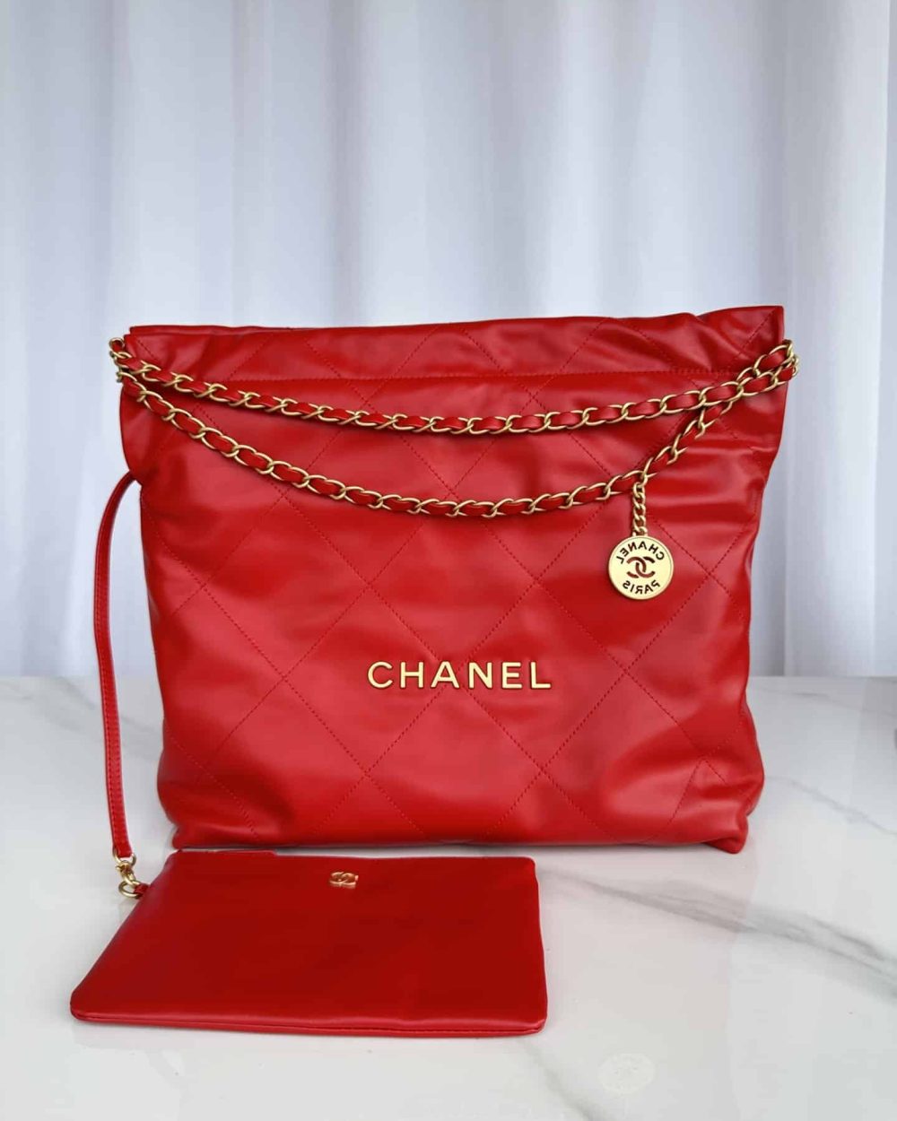 [REP 1:1] Chanel 22 Handbag Red/Pink For Women 39cm / 15.3in AS3261