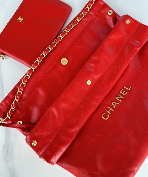 [REP 1:1] Chanel 22 Handbag Red/Pink For Women 39cm / 15.3in AS3261