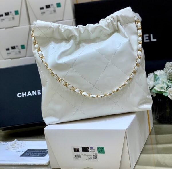 [REP 1:1] Chanel 22 Handbag White For Women 14.4in/37cm AS3261 B08038 10601