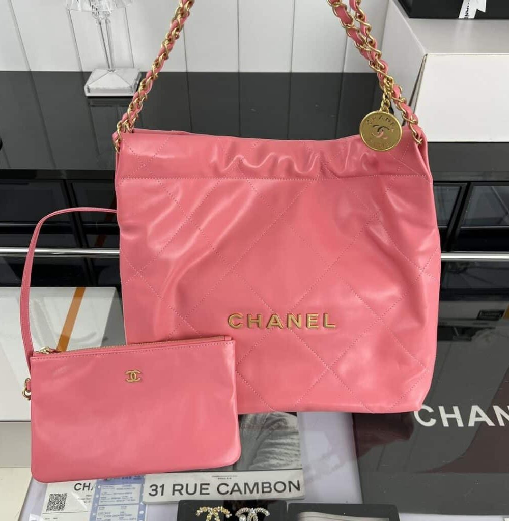 [REP 1:1] Chanel 22 Medium Handbag Yellow/Grey/Brown/Dark Blue/Pink/Jade Green/White For Women 37cm / 14.5in