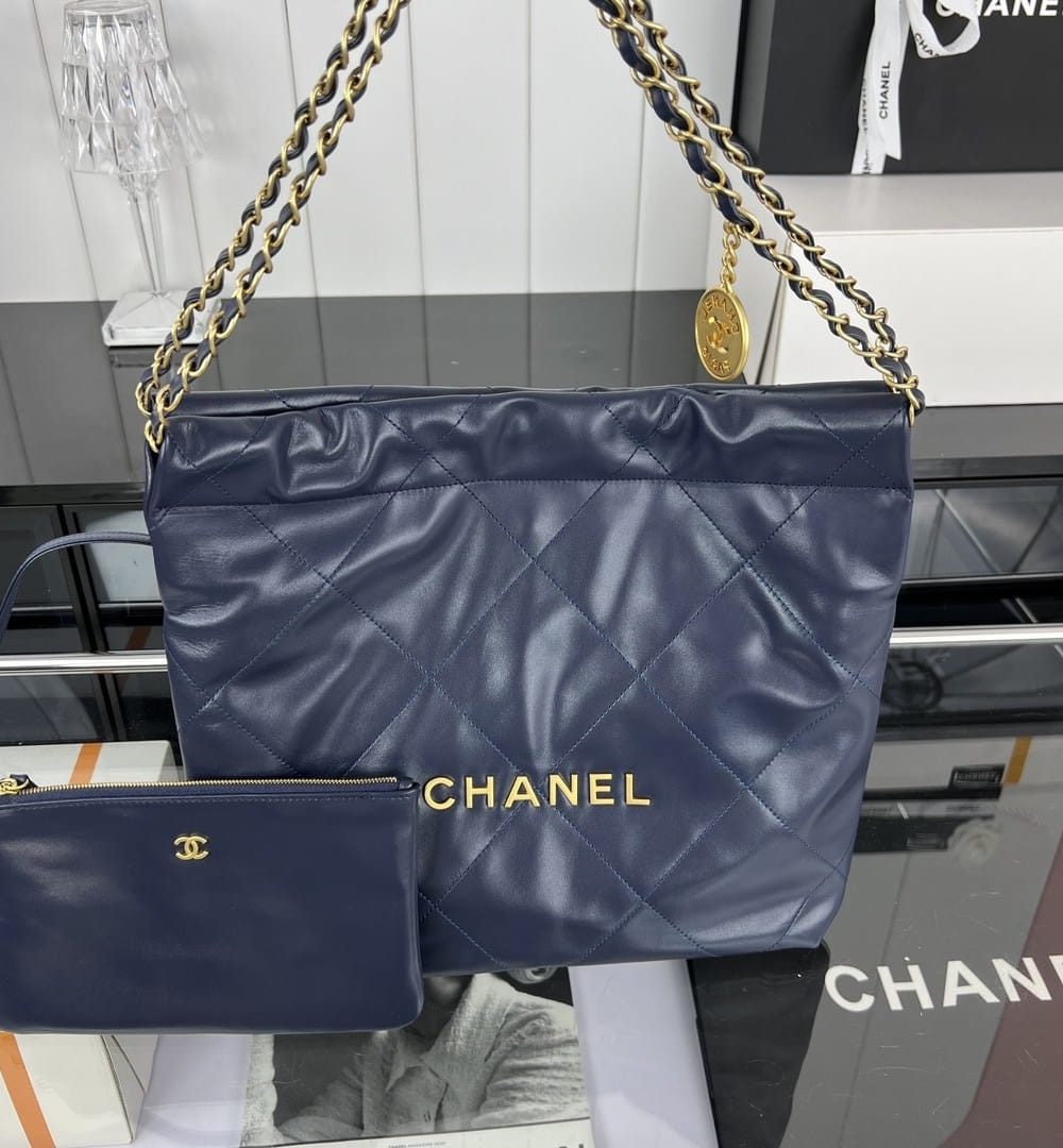 [REP 1:1] Chanel 22 Medium Handbag Yellow/Grey/Brown/Dark Blue/Pink/Jade Green/White For Women 37cm / 14.5in