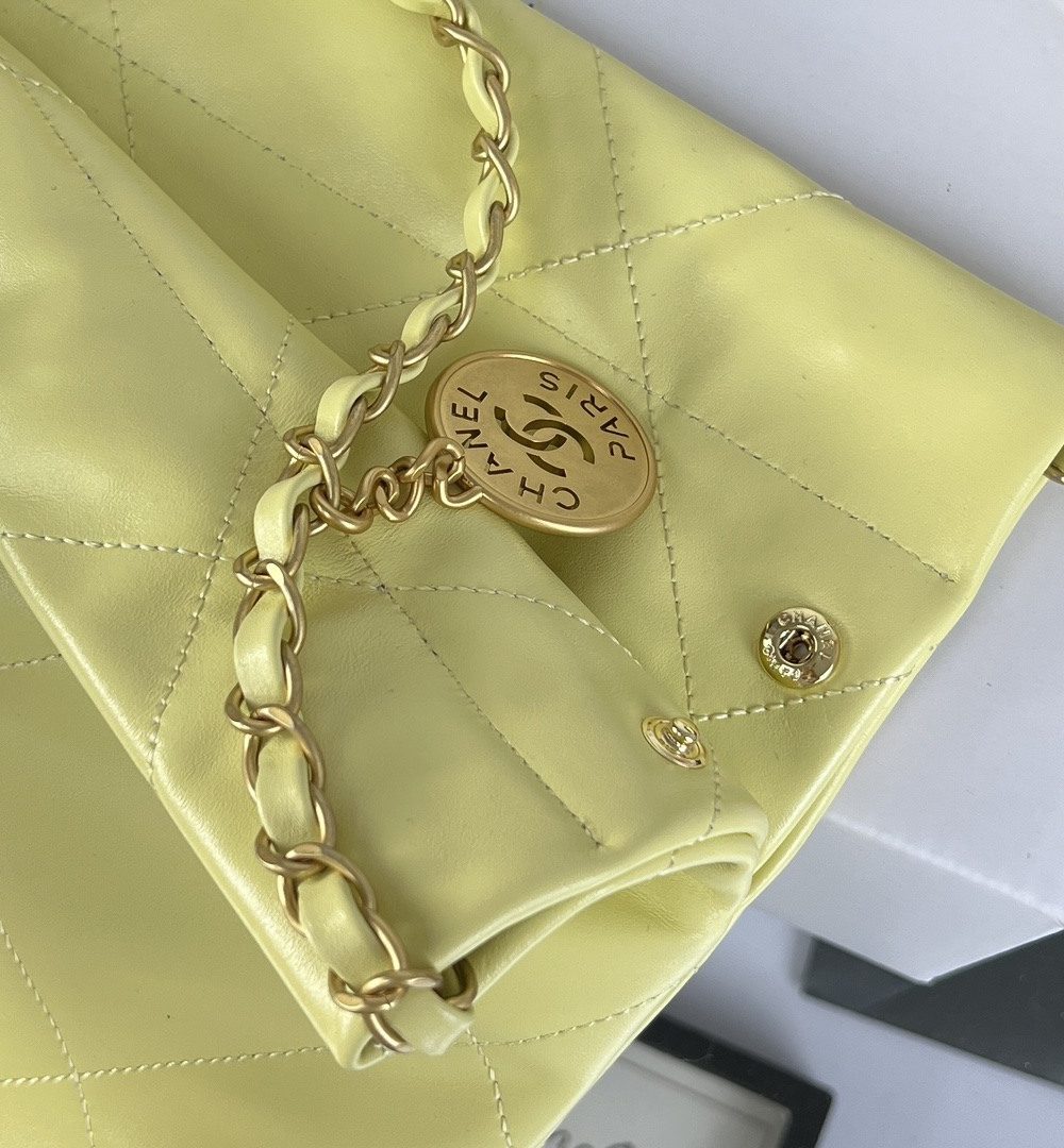[REP 1:1] Chanel 22 Medium Handbag Yellow/Grey/Brown/Dark Blue/Pink/Jade Green/White For Women 37cm / 14.5in