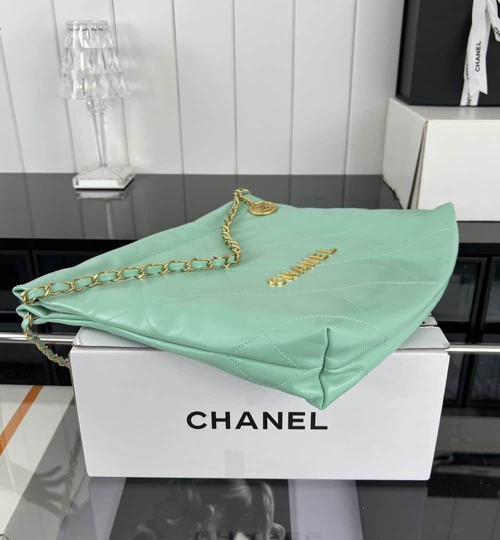 [REP 1:1] Chanel 22 Medium Handbag Yellow/Grey/Brown/Dark Blue/Pink/Jade Green/White For Women 37cm / 14.5in