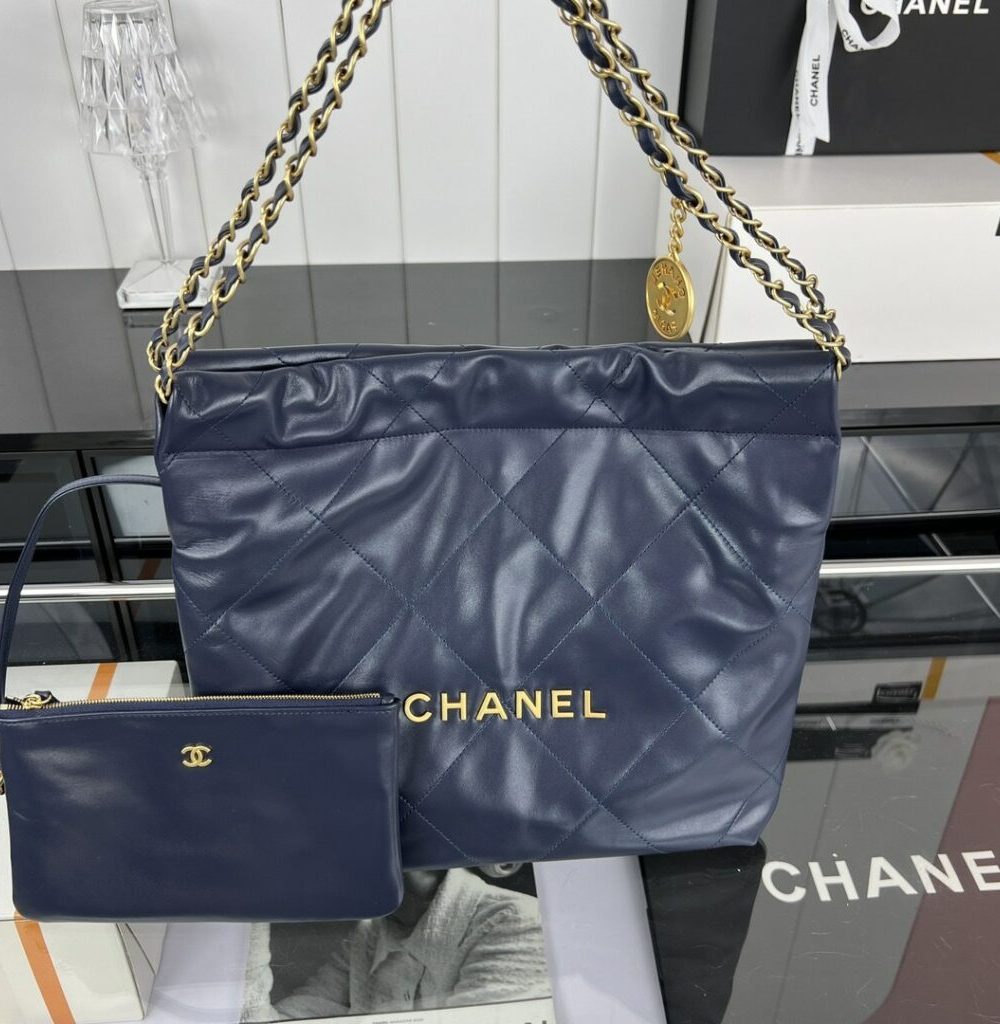 [REP 1:1] Chanel 22 Medium Handbag Yellow/Grey/Brown/Dark Blue/Pink/Jade Green/White For Women 37cm / 14.5in