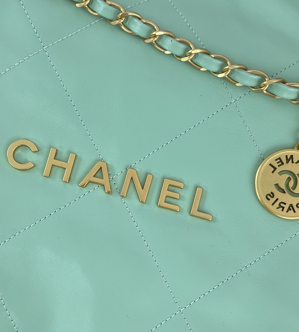 [REP 1:1] Chanel 22 Medium Handbag Yellow/Grey/Brown/Dark Blue/Pink/Jade Green/White For Women 37cm / 14.5in
