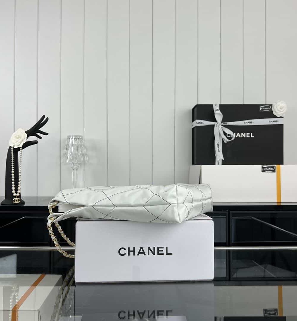 [REP 1:1] Chanel 22 Medium Handbag Yellow/Grey/Brown/Dark Blue/Pink/Jade Green/White For Women 37cm / 14.5in