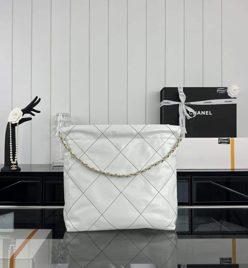 [REP 1:1] Chanel 22 Medium Handbag Yellow/Grey/Brown/Dark Blue/Pink/Jade Green/White For Women 37cm / 14.5in