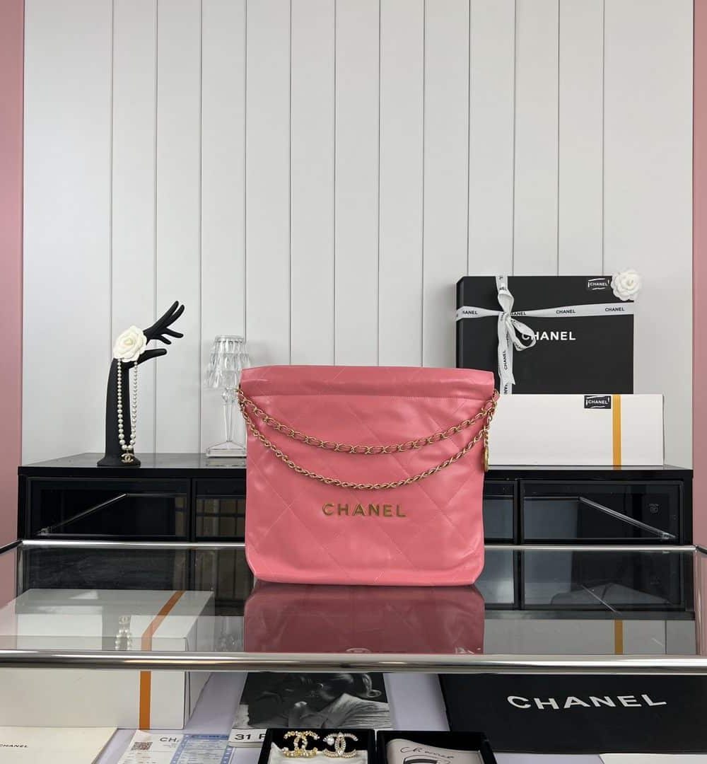 [REP 1:1] Chanel 22 Medium Handbag Yellow/Grey/Brown/Dark Blue/Pink/Jade Green/White For Women 37cm / 14.5in