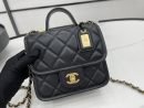 [REP 1:1] Chanel 22K Flap Bag Black For Women, Women's Bags 8.1in/20.5cm