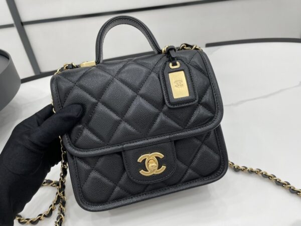 [REP 1:1] Chanel 22K Flap Bag Black For Women, Women's Bags 8.1in/20.5cm