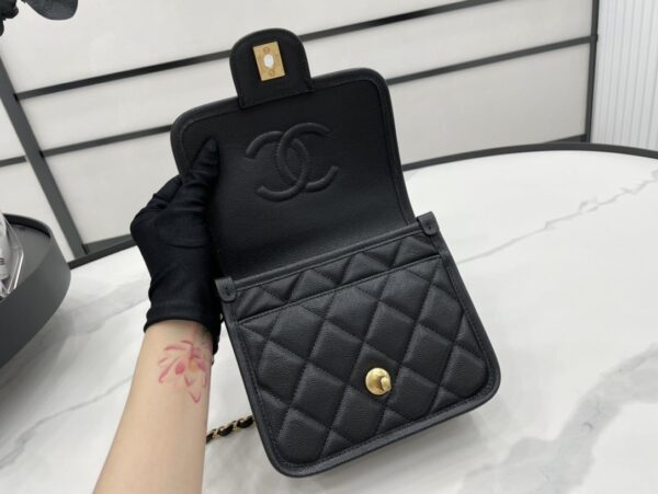 [REP 1:1] Chanel 22K Flap Bag Black For Women, Women's Bags 8.1in/20.5cm