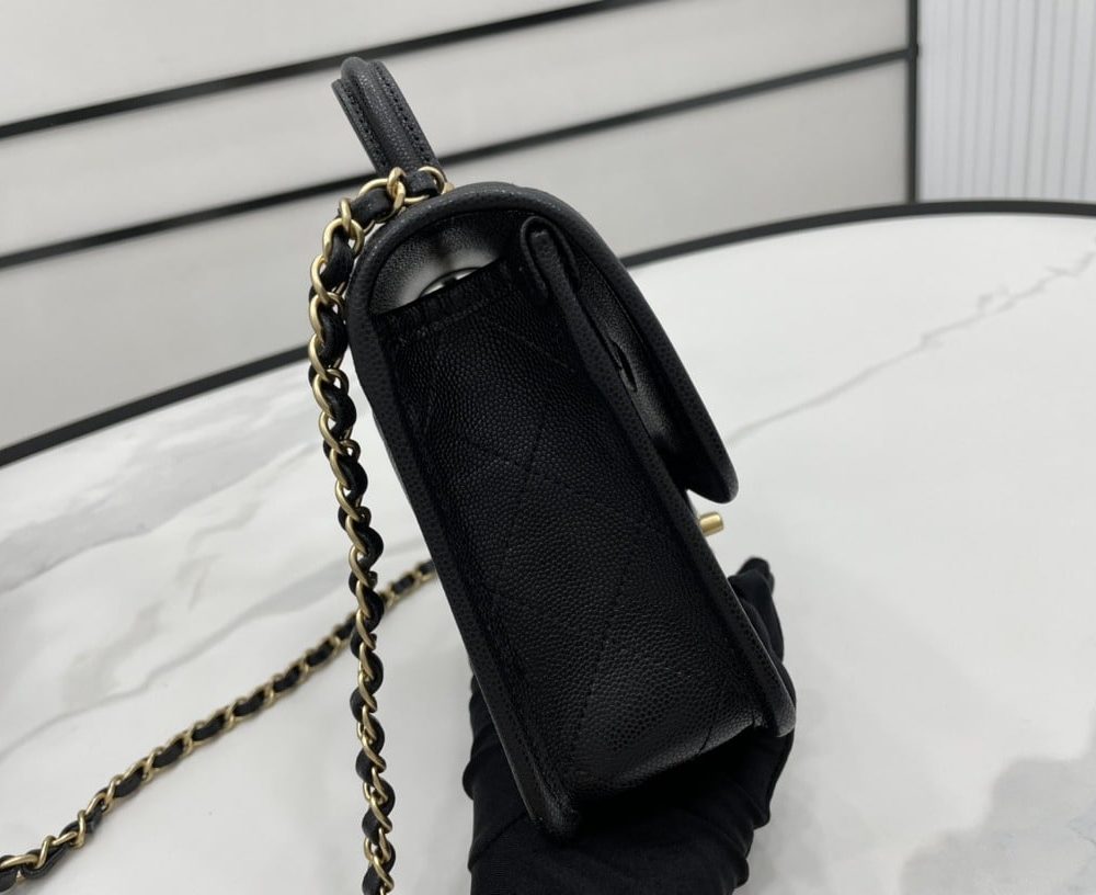 [REP 1:1] Chanel 22K Flap Bag Black For Women, Women's Bags 8.1in/20.5cm