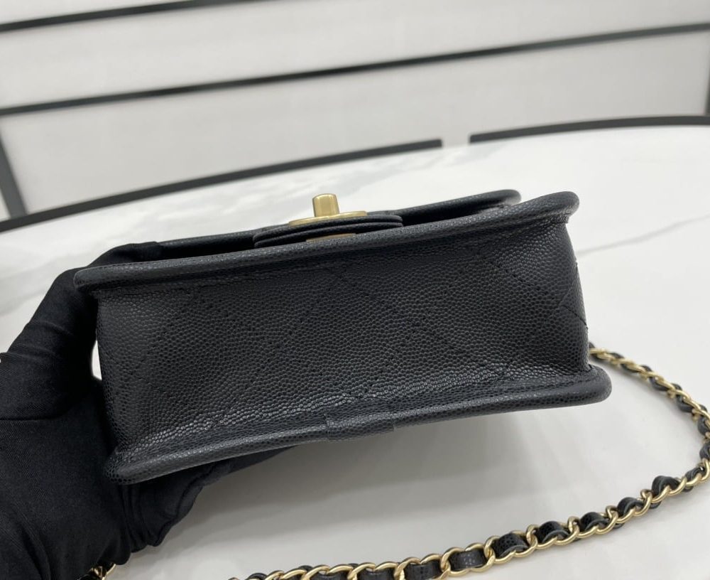[REP 1:1] Chanel 22K Flap Bag Black For Women, Women's Bags 8.1in/20.5cm