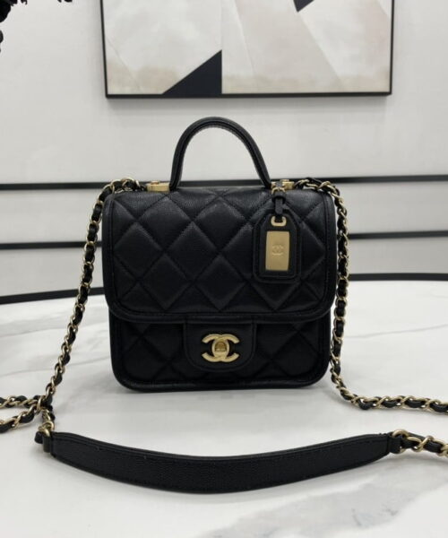 [REP 1:1] Chanel 22K Flap Bag Black For Women, Women's Bags 8.1in/20.5cm
