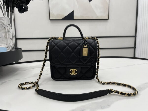 [REP 1:1] Chanel 22K Flap Bag Black For Women, Women's Bags 8.1in/20.5cm