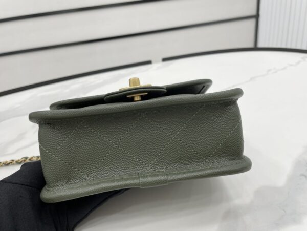 [REP 1:1] Chanel 22K Flap Bag Dark Green For Women, Women's Bags 8.1in/20.5cm