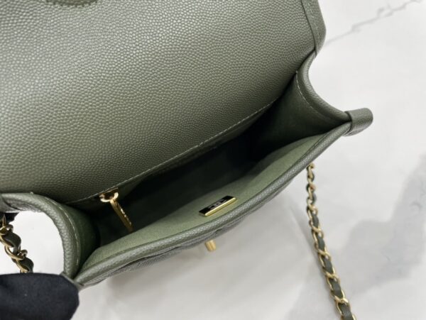 [REP 1:1] Chanel 22K Flap Bag Dark Green For Women, Women's Bags 8.1in/20.5cm