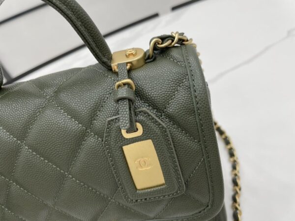 [REP 1:1] Chanel 22K Flap Bag Dark Green For Women, Women's Bags 8.1in/20.5cm