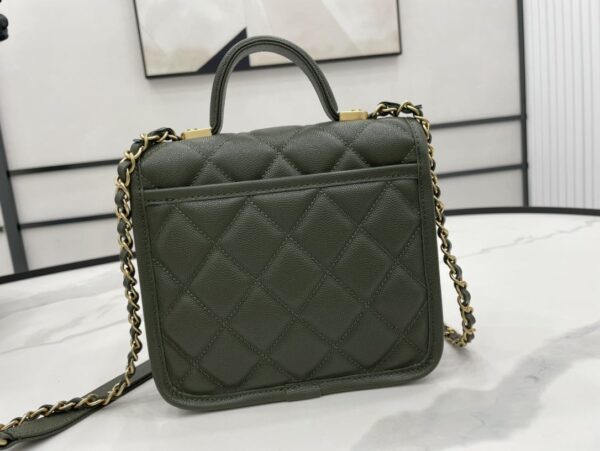 [REP 1:1] Chanel 22K Flap Bag Dark Green For Women, Women's Bags 8.1in/20.5cm