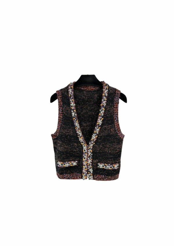 Chanel Armpit Neck Vest Black For Women