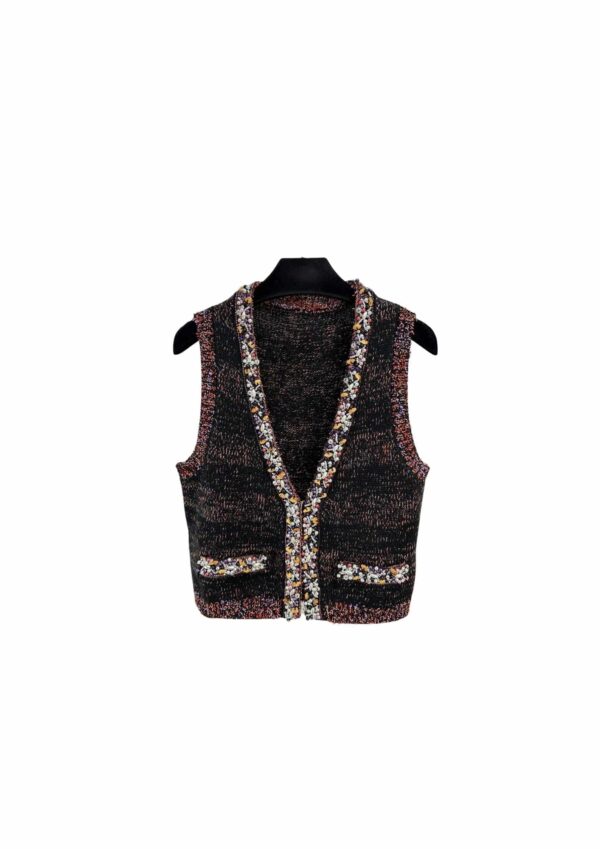 Chanel Armpit Neck Vest Black For Women