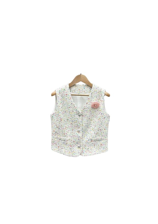 Chanel Armpit Neck Vest White For Women