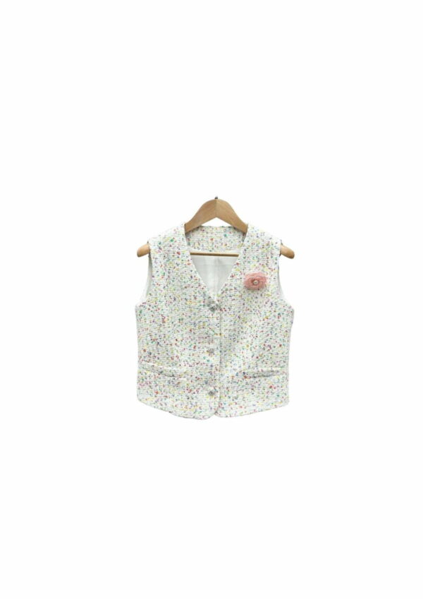 Chanel Armpit Neck Vest White For Women