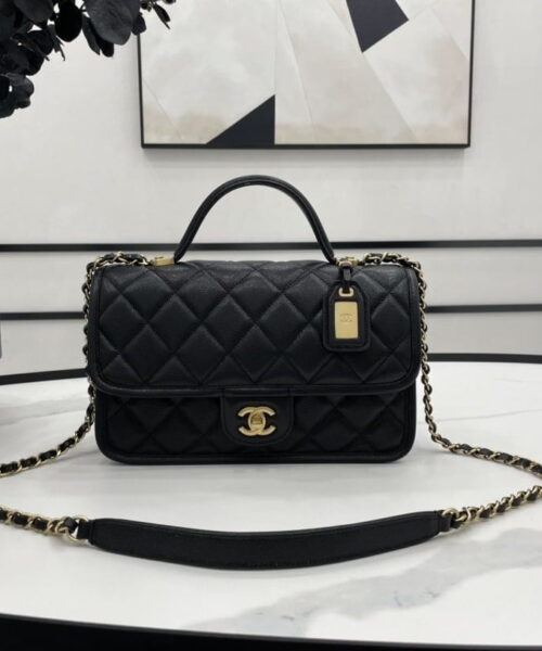 [REP 1:1] Chanel AS3653 22K Bag Black For Women, Women's Bags 9.8in/25cm