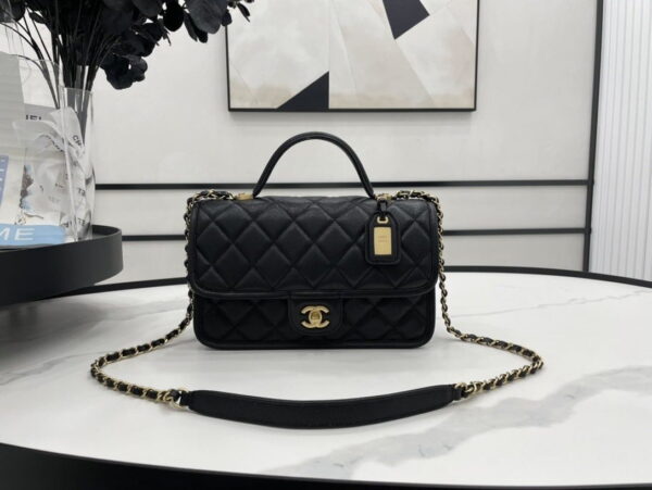 [REP 1:1] Chanel AS3653 22K Bag Black For Women, Women's Bags 9.8in/25cm