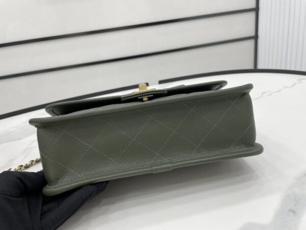 [REP 1:1] Chanel AS3653 22K Bag Dark Green For Women, Women's Bags 9.8in/25cm