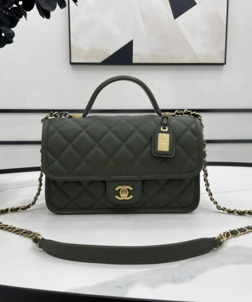 [REP 1:1] Chanel AS3653 22K Bag Dark Green For Women, Women's Bags 9.8in/25cm