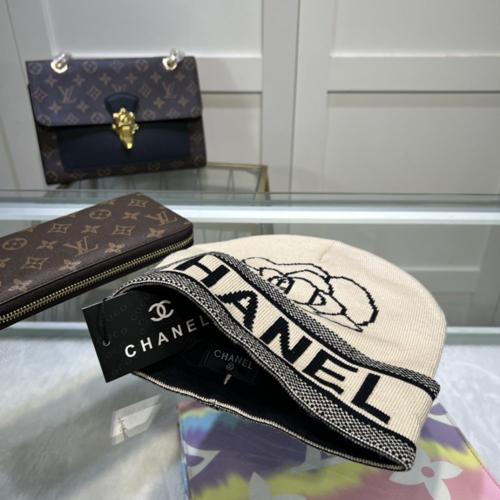 Chanel Beanie In Beige - Image 2