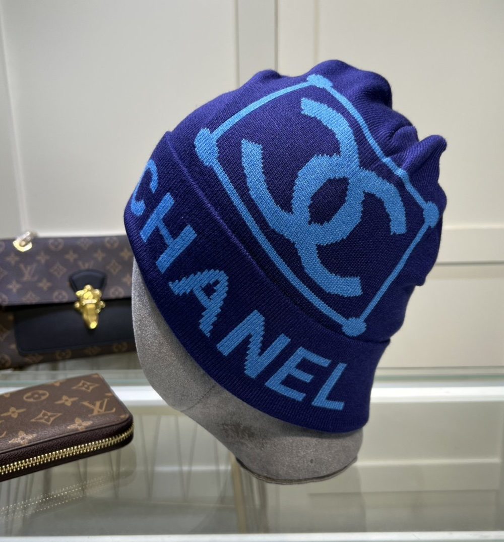 Chanel Beanie In Blue