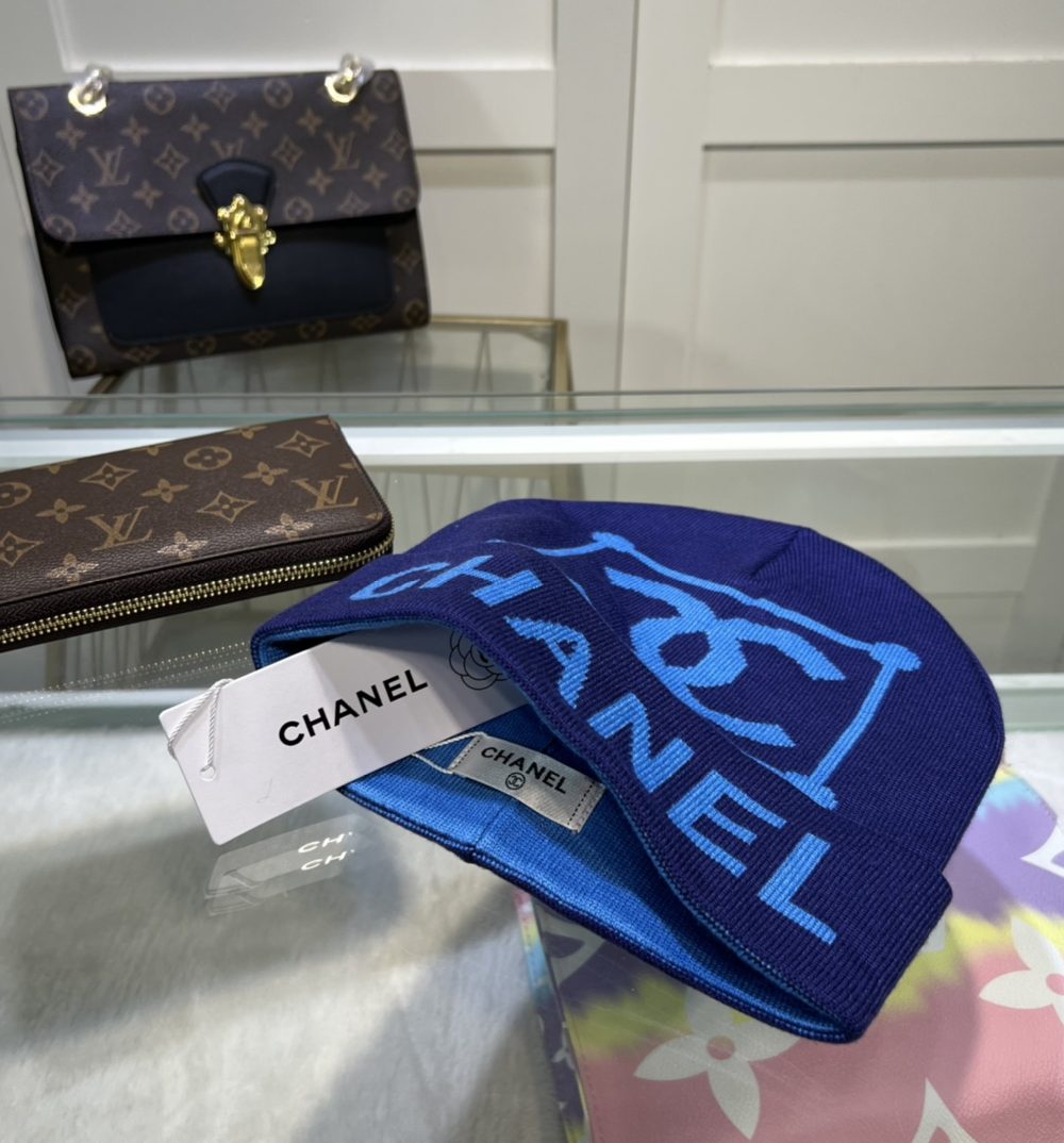 Chanel Beanie In Blue