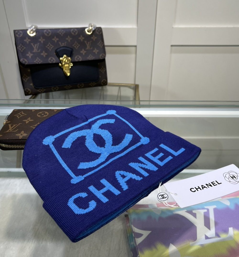 Chanel Beanie In Blue