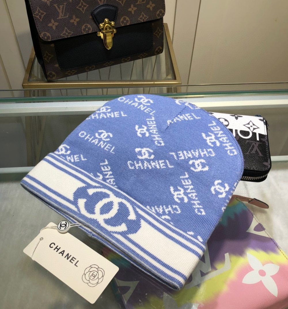 Chanel Beanie In Blue