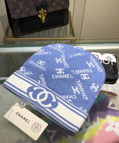 Chanel Beanie In Blue