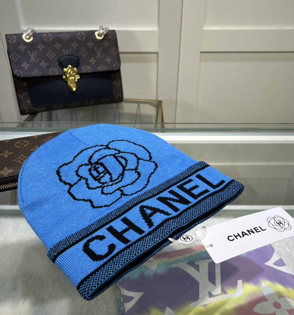 Chanel Beanie In Blue