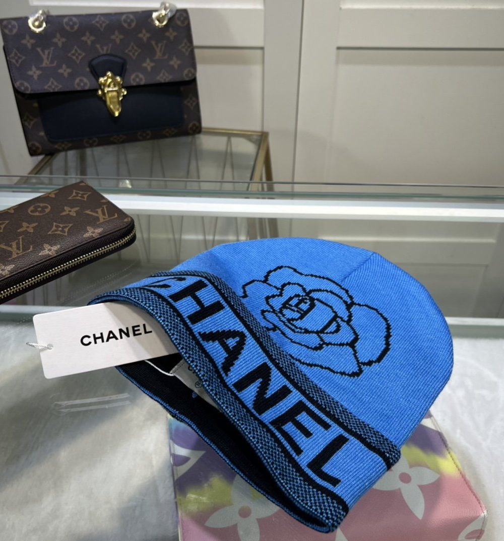 Chanel Beanie In Blue
