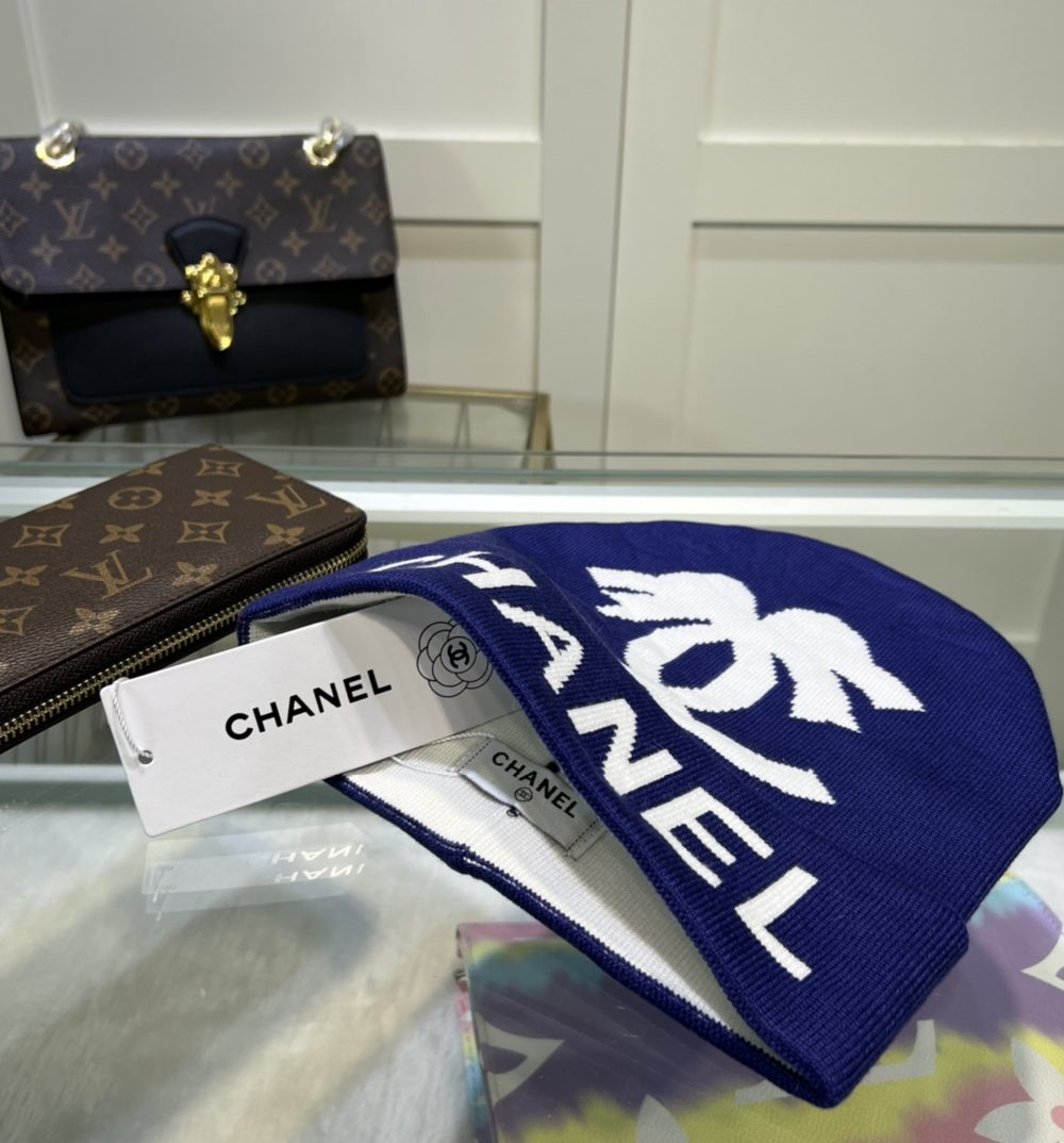 Chanel Beanie In Blue