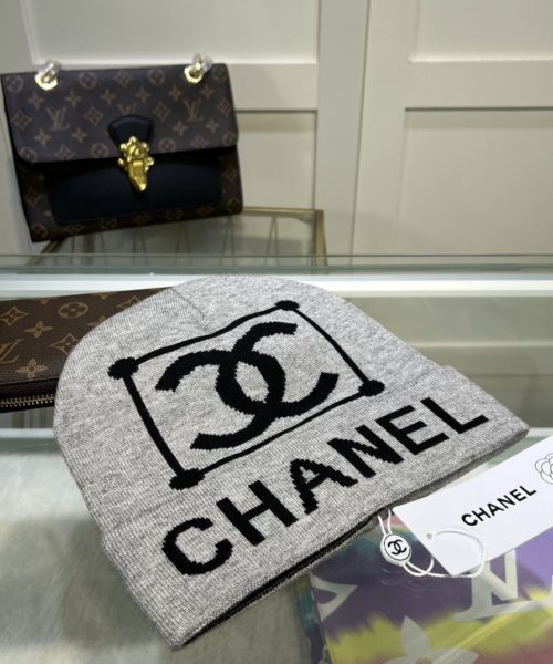 Chanel Beanie In Grey