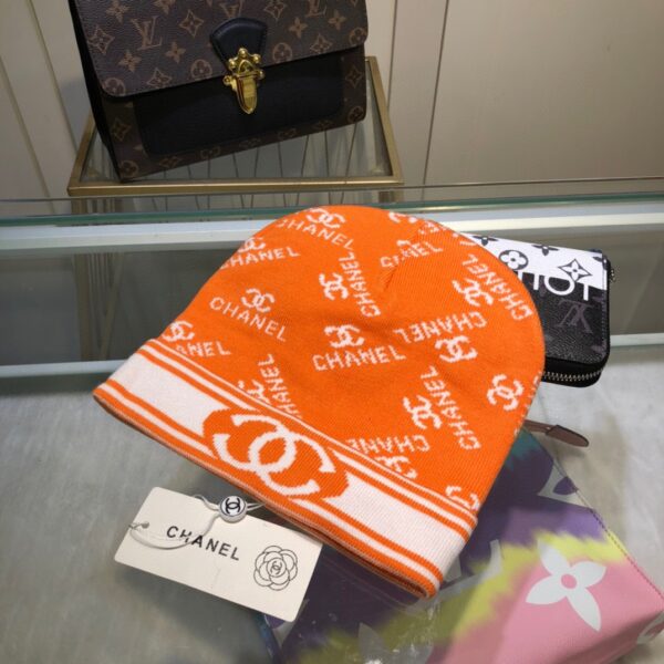 Chanel Beanie In Orange