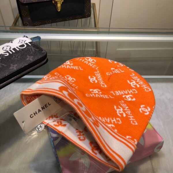 Chanel Beanie In Orange