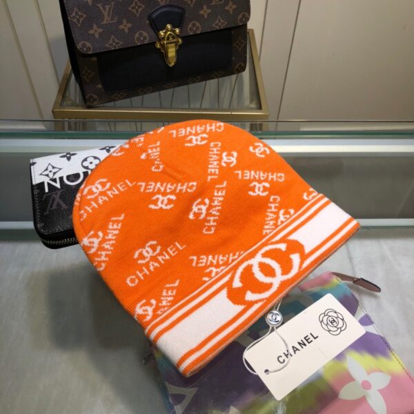 Chanel Beanie In Orange